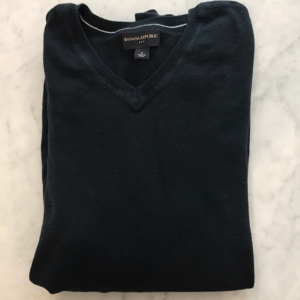 Banana Republic black sweater XL cotton